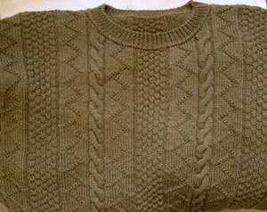 Strukturmuster mit Z&ouml;pfen im Guernsey-Stil