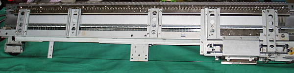 Unterseite der Maschine