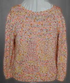 lang&auml;rmeliger Pulli aus Effektgarn